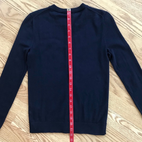 New J CREW Navy Cardigan Sweater with Seahorse XXS - Picture 5 of 7